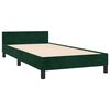 vidaXL Cadre de lit sans matelas vert fonc&eacute; 100x200 cm velours