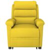 vidaXL Fauteuil de massage Jaune clair Tissu