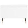 vidaXL Tables basses 2 pcs blanc 50x46x35 cm bois d'ing&eacute;nierie
