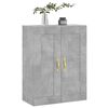 vidaXL Armoire murale gris béton 69,5x34x90 cm bois d'ingénierie
