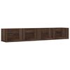 vidaXL Armoires murales 2pcs ch&ecirc;ne marron 99x18x16,5cm bois ing&eacute;nierie