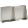 vidaXL Mur de sout&egrave;nement 2 pc 40 x 12 x 40 cm Acier inoxydable