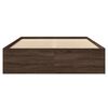 vidaXL Cadre de lit sans matelas ch&ecirc;ne marron 140x190 cm