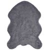vidaXL Tapis en fausse Tafalla Anthracite 80 x 120 cm Polyester