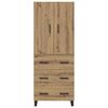 vidaXL Haut Armoire 2 pcs Ch&ecirc;ne artisanal 69,5 x 34 x 180 cm