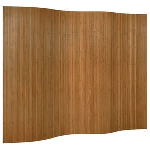 vidaXL Cloison de s&eacute;paration marron largeur 250 cm hauteur 165 cm bambou