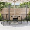 vidaXL Chaises de jardin lot de 2 Noir Résine tressée