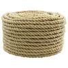 vidaXL Corde de bateau 16 mm 50 m Naturel