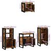 vidaXL Ensemble de mobilier de salle de bain 4 pcs Bois Recyclé Solide