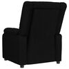 vidaXL Fauteuil de massage Noir Tissu