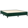 vidaXL Cadre de lit sans matelas vert fonc&eacute; 180x200 cm velours