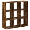 vidaXL Biblioth&egrave;que ch&ecirc;ne fum&eacute; 102x32x102 cm bois d'ing&eacute;nierie