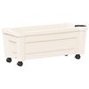 vidaXL Pot Calypso avec roues Blanc 79 x 35 x 33 cm PP