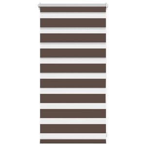 vidaXL Store v&eacute;nitien Zebra 40,9 x 100 cm, largeur du tissu 36,7 cm, couleur caf&eacute;
