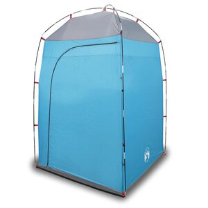 vidaXL Tente de douche bleu imperm&eacute;able