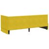 vidaXL Cadre de lit d'angle Jaune 80 cm x 200 cm Velours