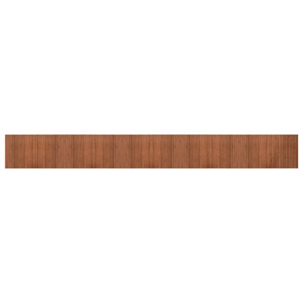 vidaXL Tapis rectangulaire marron 60x500 cm bambou