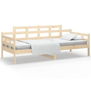 vidaXL Lit de jour sans matelas bois de pin massif 90x200 cm