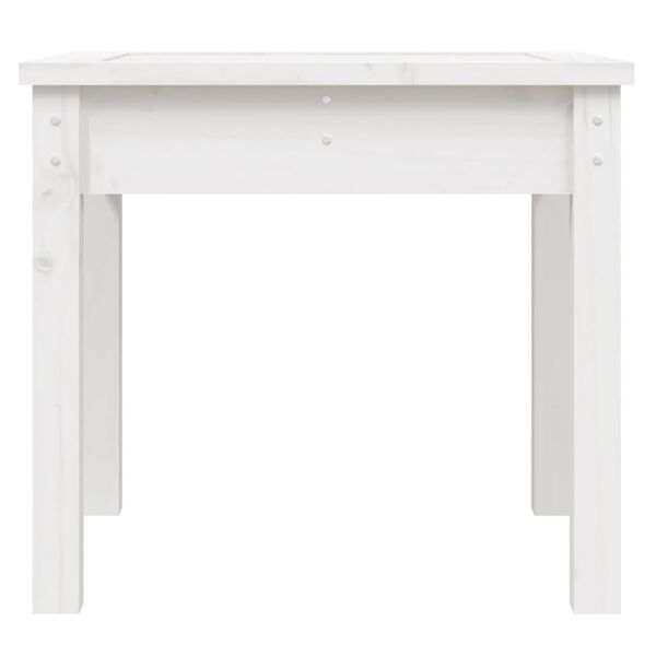 vidaXL Banc de jardin blanc 50x44x45 cm bois massif de pin