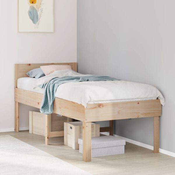 vidaXL Cadre de lit sans matelas 80x200 cm bois massif de pin