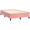 vidaXL Sommier &agrave; lattes de lit et matelas LED rose 120x190 cm velours