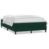 vidaXL Sommier &agrave; lattes de lit et matelas vert fonc&eacute; 160x220cm velours