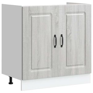 vidaXL Meuble bas pour &eacute;vier Kalmar ch&ecirc;ne sonoma bois ing&eacute;nierie