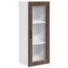 vidaXL Cabinet en verre mural PORTO Ch&ecirc;ne brun 40 x 31 x 100 cm