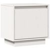 vidaXL Table de chevet Blanc 40x30x40 cm Bois de pin solide