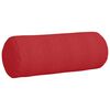 vidaXL Coussins d'accent 2 pcs Rouge Ø 25 x 70 cm tissu