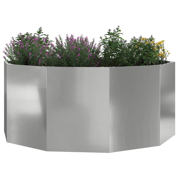 vidaXL Jardini&egrave;re Argent 120 x 120 x 50 cm Acier galvanis&eacute;