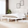 vidaXL Cadre de lit sans matelas blanc bois de pin massif 160x200 cm