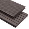 vidaXL Planche de terrasse 6 pcs Marron fonc&eacute; WPC