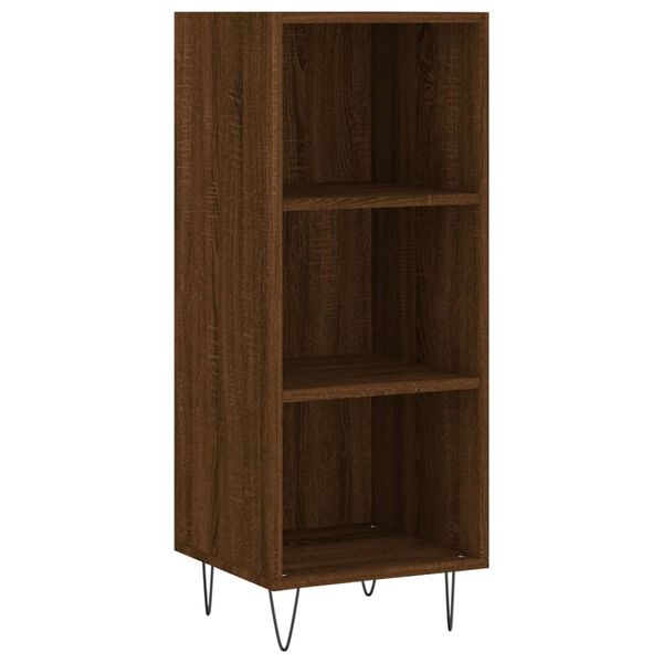 vidaXL Buffet ch&ecirc;ne marron 34,5x32,5x90 cm bois d'ing&eacute;nierie