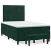vidaXL Sommier &agrave; lattes de lit avec matelas vert fonc&eacute; 120x190 cm