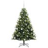 vidaXL Arbre de No&euml;l artificiel &agrave; charni&egrave;res 150 LED Vert 150 cm