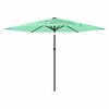 vidaXL Parasol de jardin avec m&acirc;t en acier vert 288x288x225 cm