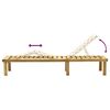 vidaXL Chaise longue de jardin avec table Bois de pin impr&eacute;gn&eacute;