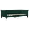 vidaXL Lit de jour avec matelas vert fonc&eacute; 100x200 cm velours