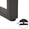 vidaXL Pieds de table basse en forme de V, 2 pi&egrave;ces, anthracite, 40 x (30-31,3) cm, acier