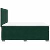 vidaXL Sommier &agrave; lattes de lit et matelas Vert fonc&eacute; 140x190cm Velours