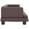 vidaXL Lit pour chien marron 80x45x30 cm similicuir