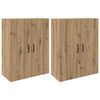 vidaXL Armoire Murale 2 pcs Ch&ecirc;ne artisanal 69,5 x 34 x 90 cm