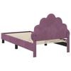 vidaXL Cadre de lit pour enfants avec t&ecirc;te de lit Pourpre 80 x 160 cm