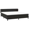 vidaXL Sommier &agrave; lattes de lit avec matelas noir 180x220 cm velours