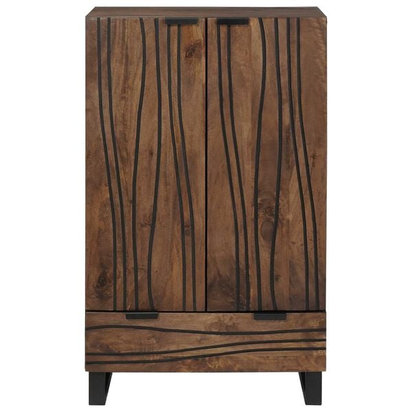 vidaXL Buffet Marron 60 x 33 x 100 cm bois de manguier massif