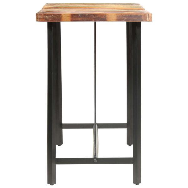 vidaXL Table de bar 180x70x107 cm Bois de récupération solide