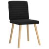 vidaXL Chaises à manger lot de 6 noir tissu