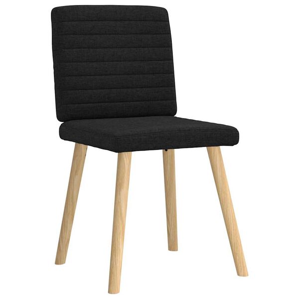vidaXL Chaises à manger lot de 6 noir tissu