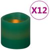 vidaXL Bougie &eacute;lectrique &agrave; LED 12 pcs Blanc chaud
